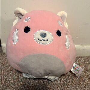Pink and White Plush Toy